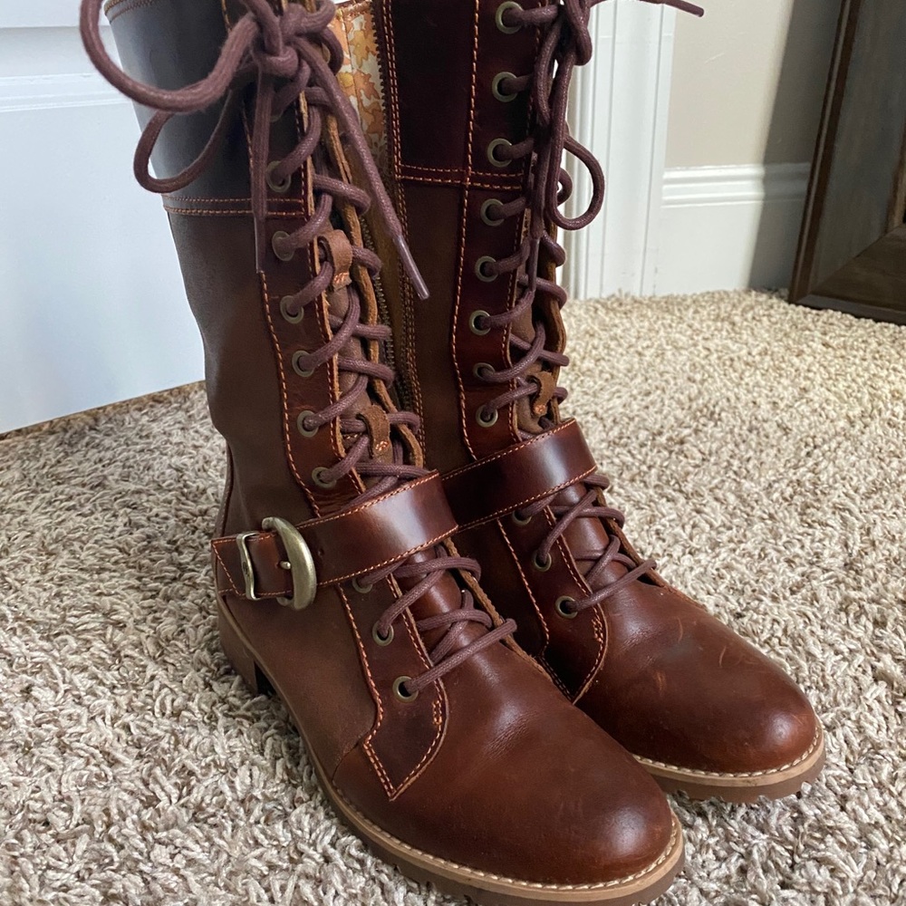 Brown Leather Timberland Boots